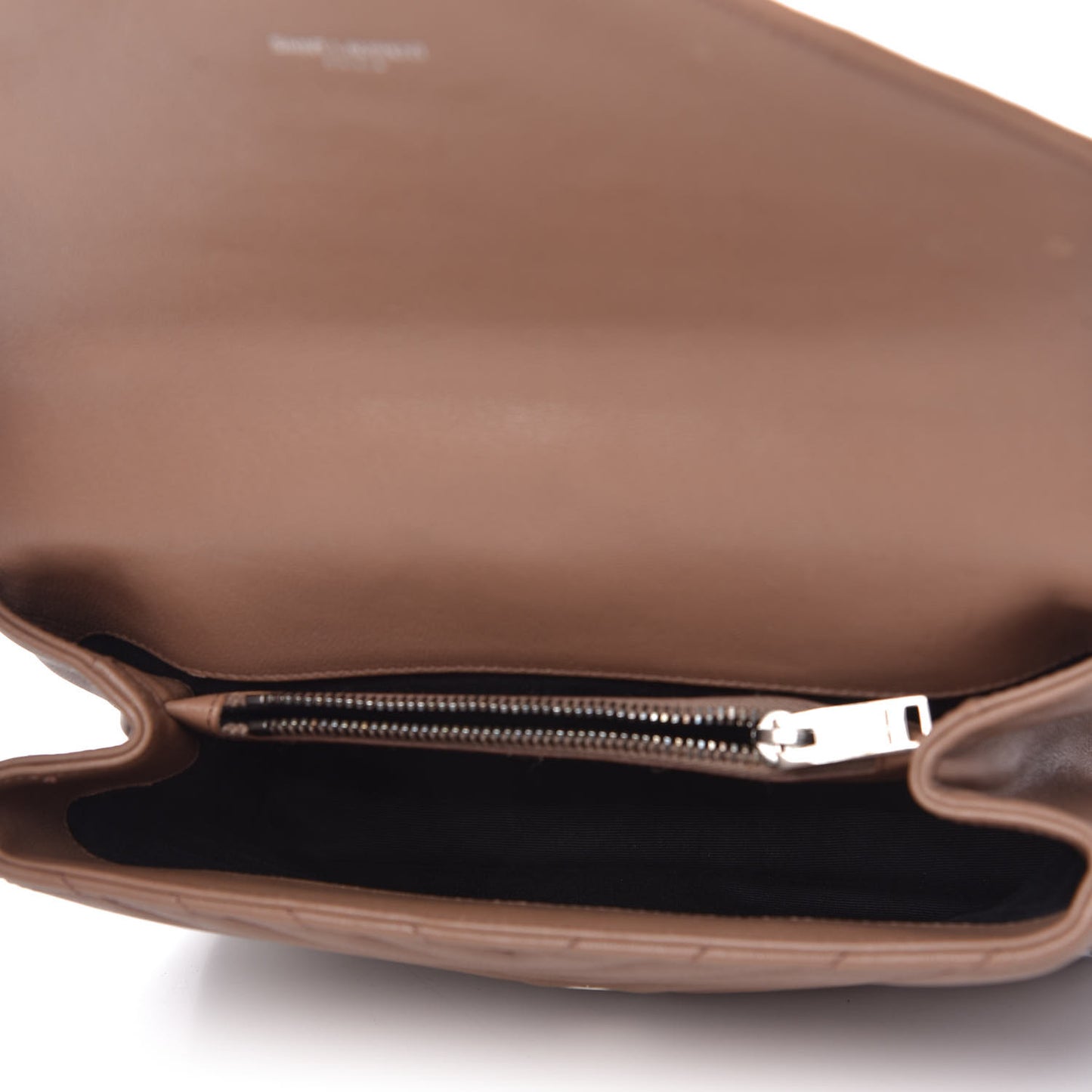 Sheepskin Matelasse Chevron Monogram Medium College Bag Fard