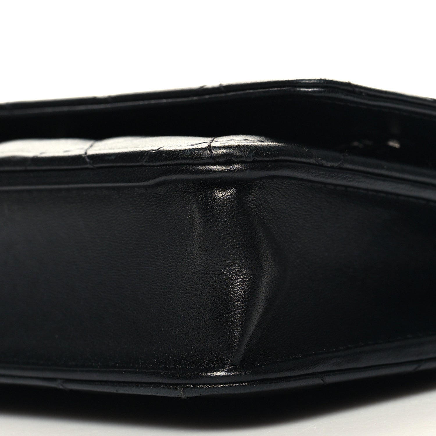 Chanel Lambskin Quilted Wallet On Chain WOC Black 11 of 13