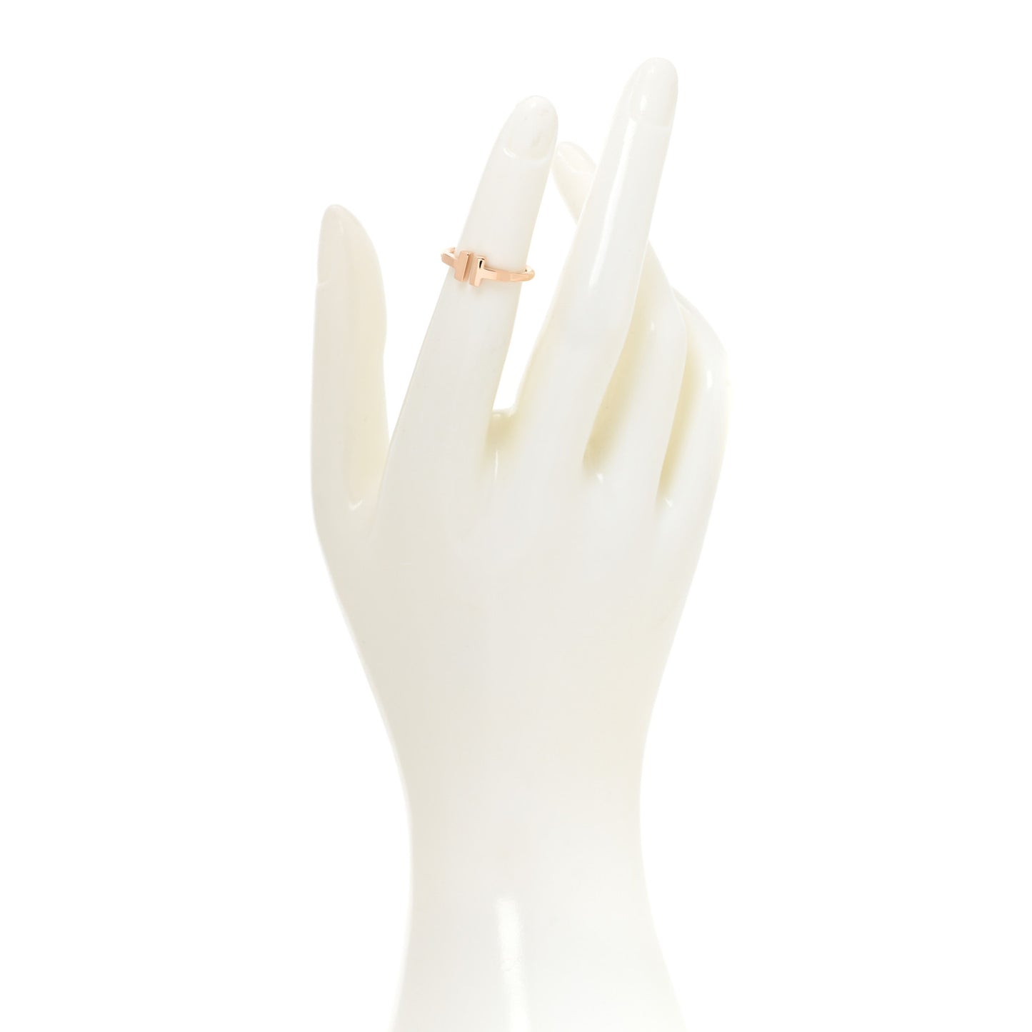 18K Rose Gold T Wire Ring 47 4