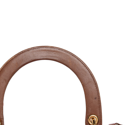 Christian Dior Lambskin Cannage Large Lady Dior Tan 11 of 19