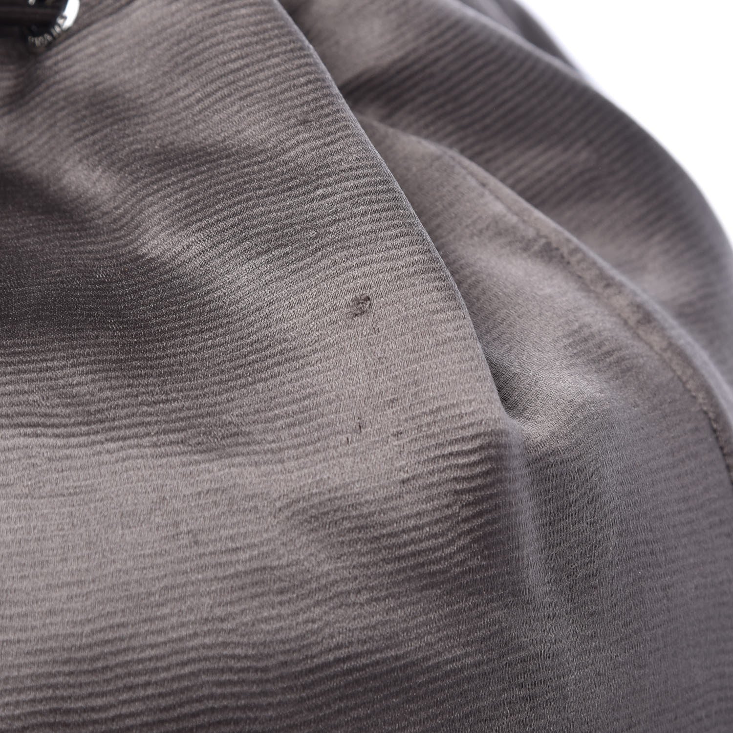 Prada Satin Double Buckle Backpack Fumo 7 of 18