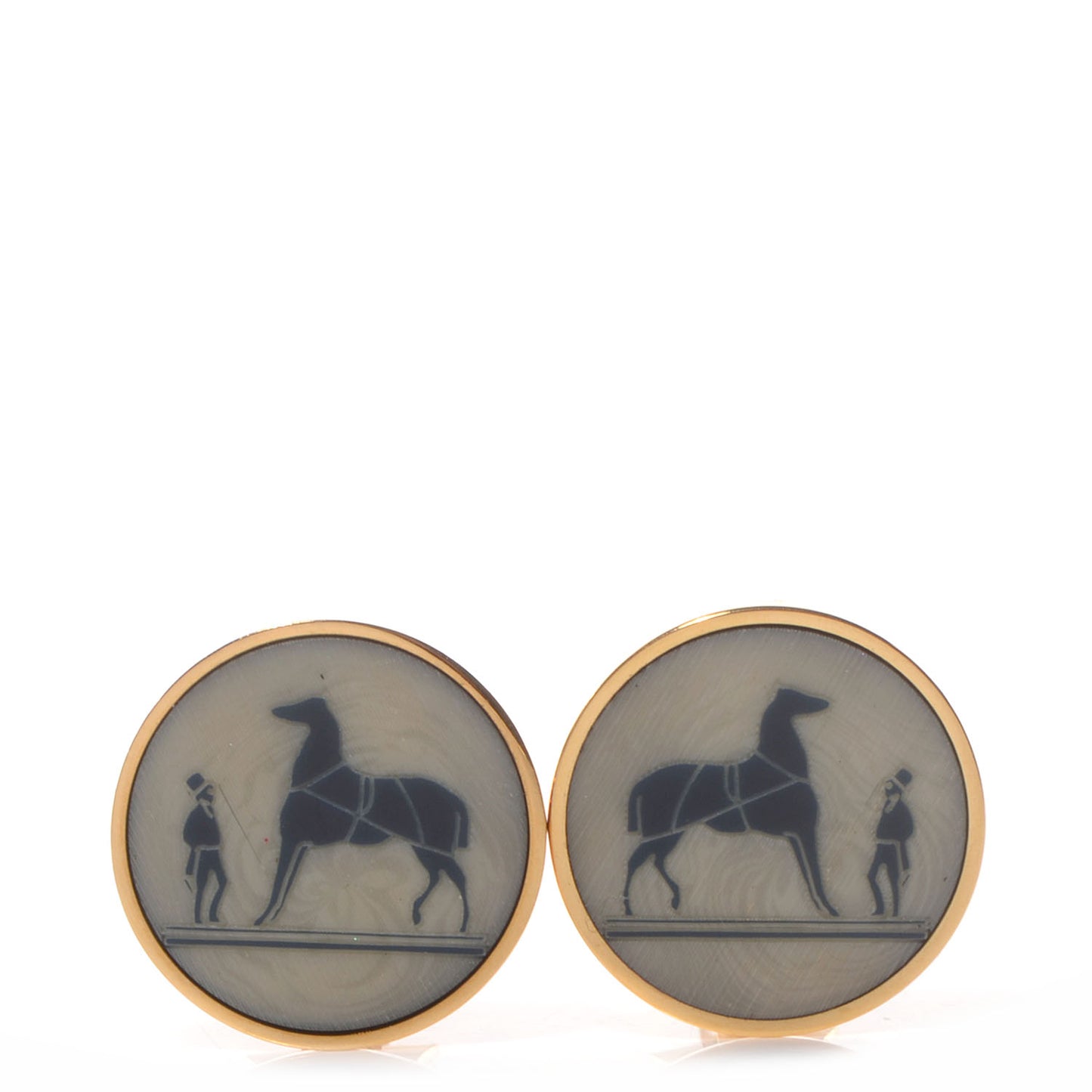 Caleche Clip On Earrings Gold