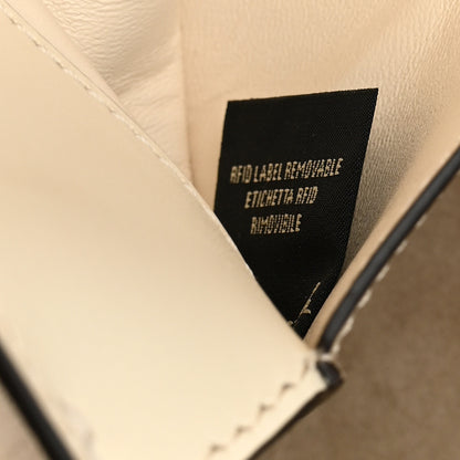 Fendi Vitello King Ceylon Woven Baguette White Ice 7 of 10