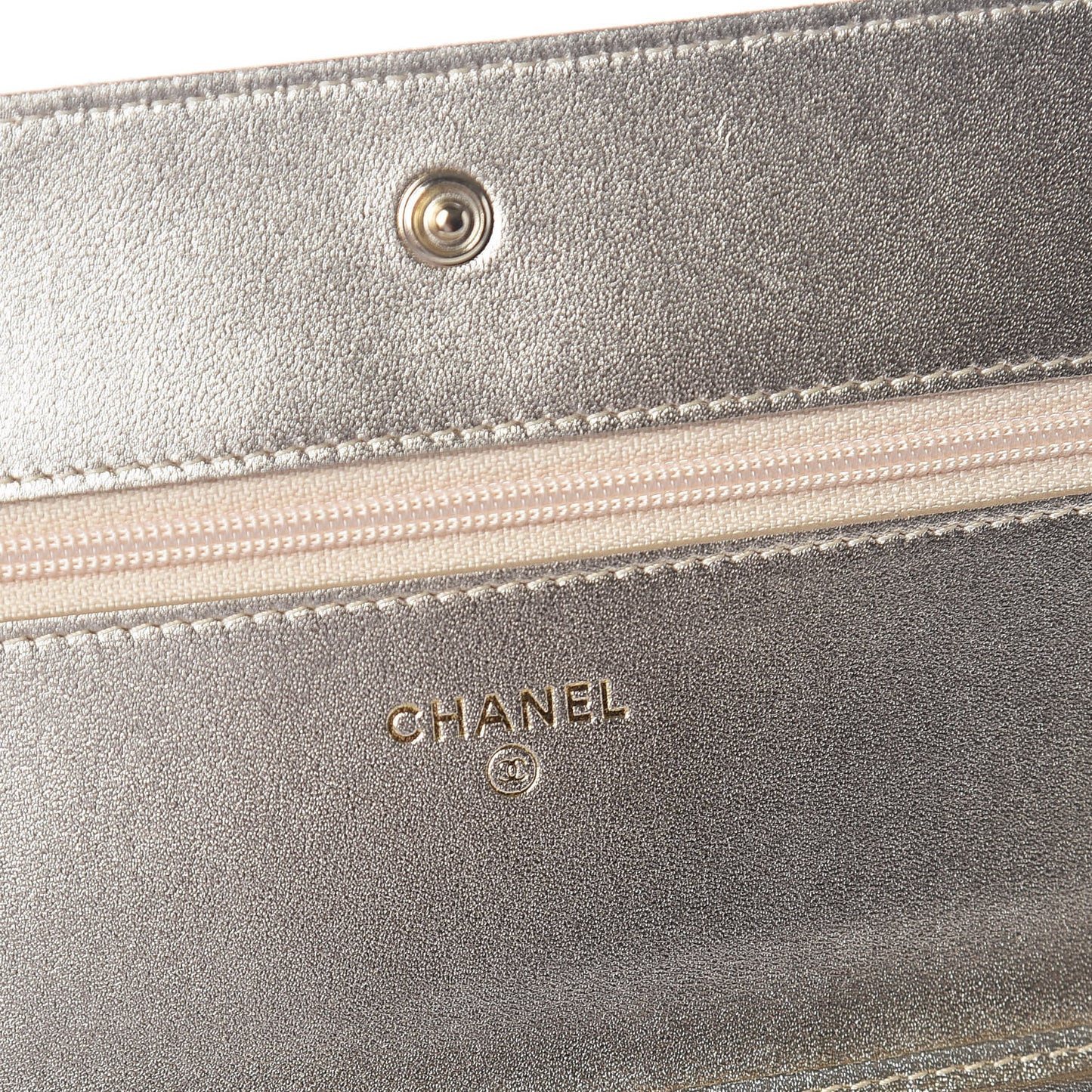 Satin Diamond Stitch Wallet On Chain WOC Black Gold