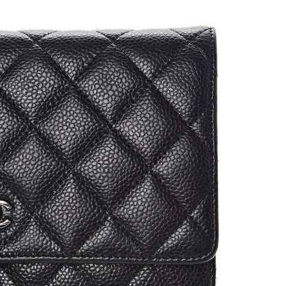 Chanel Caviar Quilted Wallet On Chain WOC Black 11 of 15