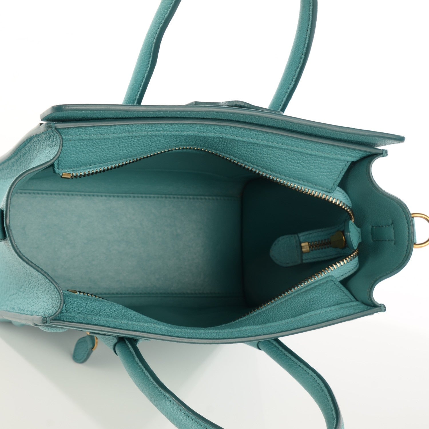 Celine Goatskin Nano Luggage Antarctic 5 of 9