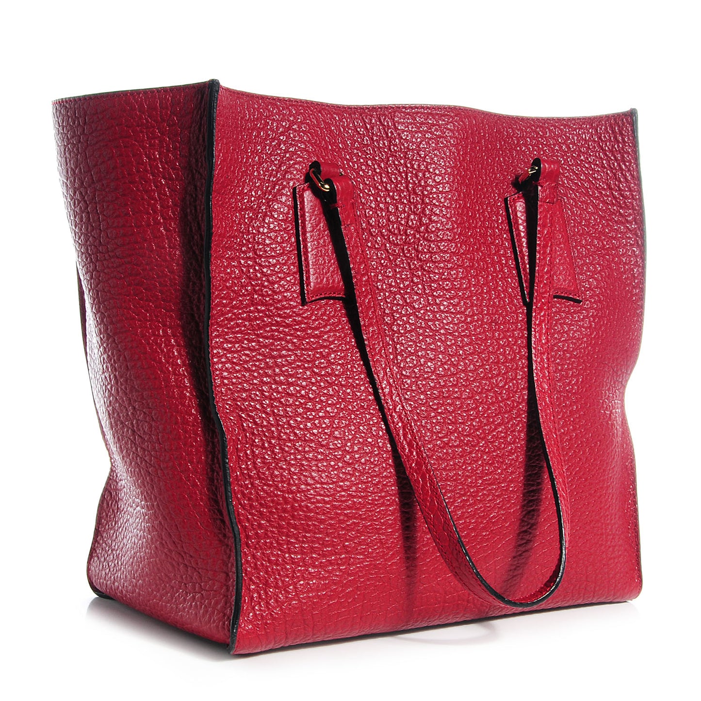 Heritage Grain Medium Woodbury Tote Military Red