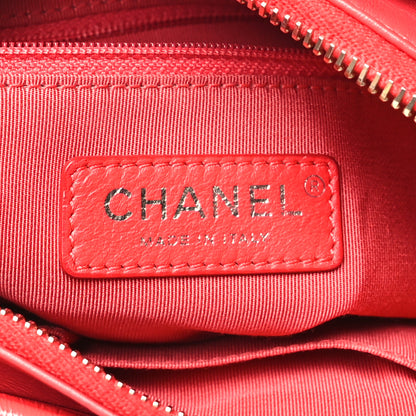 Chanel Aged Calfskin Quilted Small Gabrielle Hobo Red 6 of 10