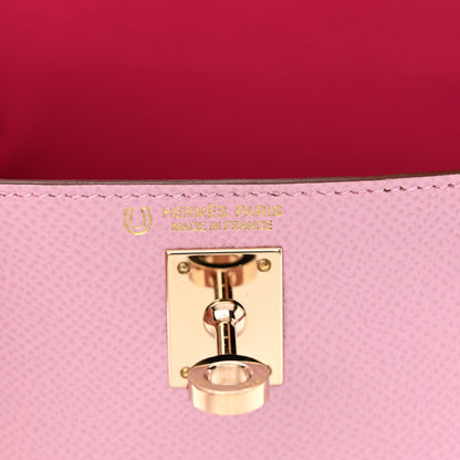 Hermes Epsom Horseshoe Mini Kelly Sellier 20 Mauve Sylvestre Rose Mexico 6 of 12