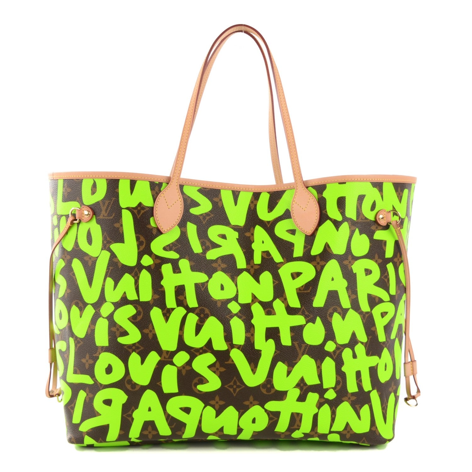Louis Vuitton Monogram Graffiti Neverfull GM Green 1 of 7