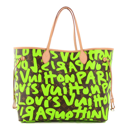 Louis Vuitton Monogram Graffiti Neverfull GM Green 1 of 7