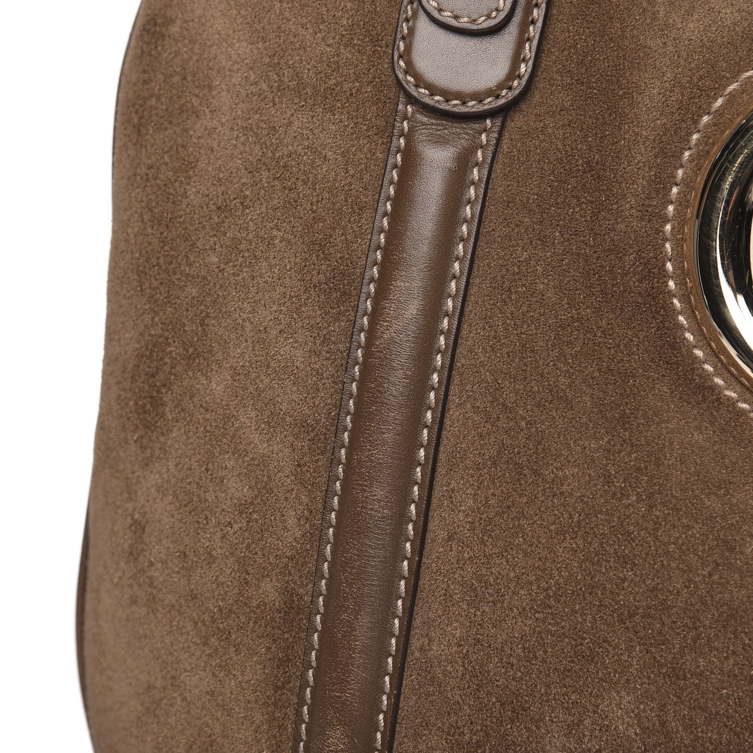 Gucci Suede Medium Britt Tote Brown 16 of 18