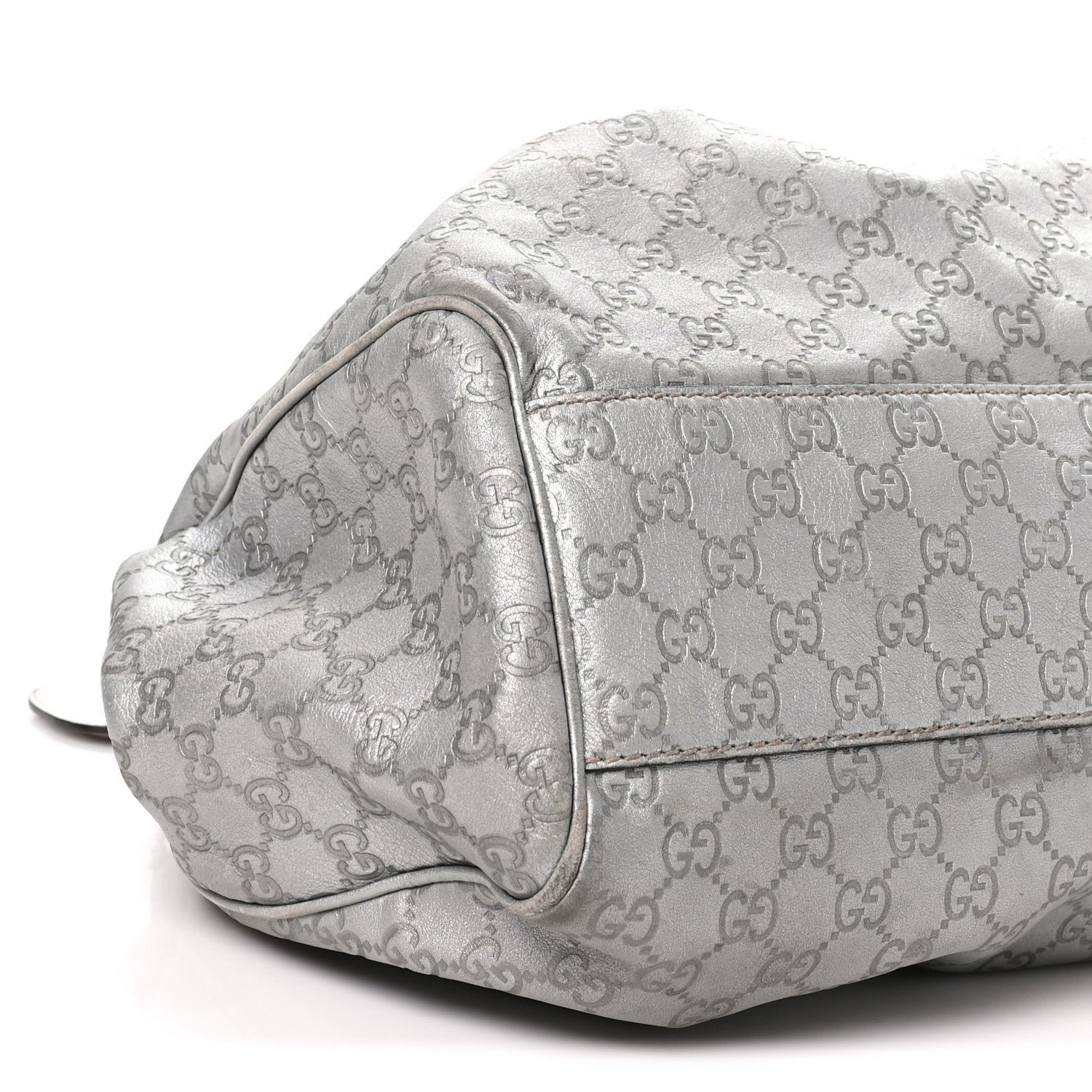 Gucci Guccissima Large Sukey Tote Silver 9 of 13