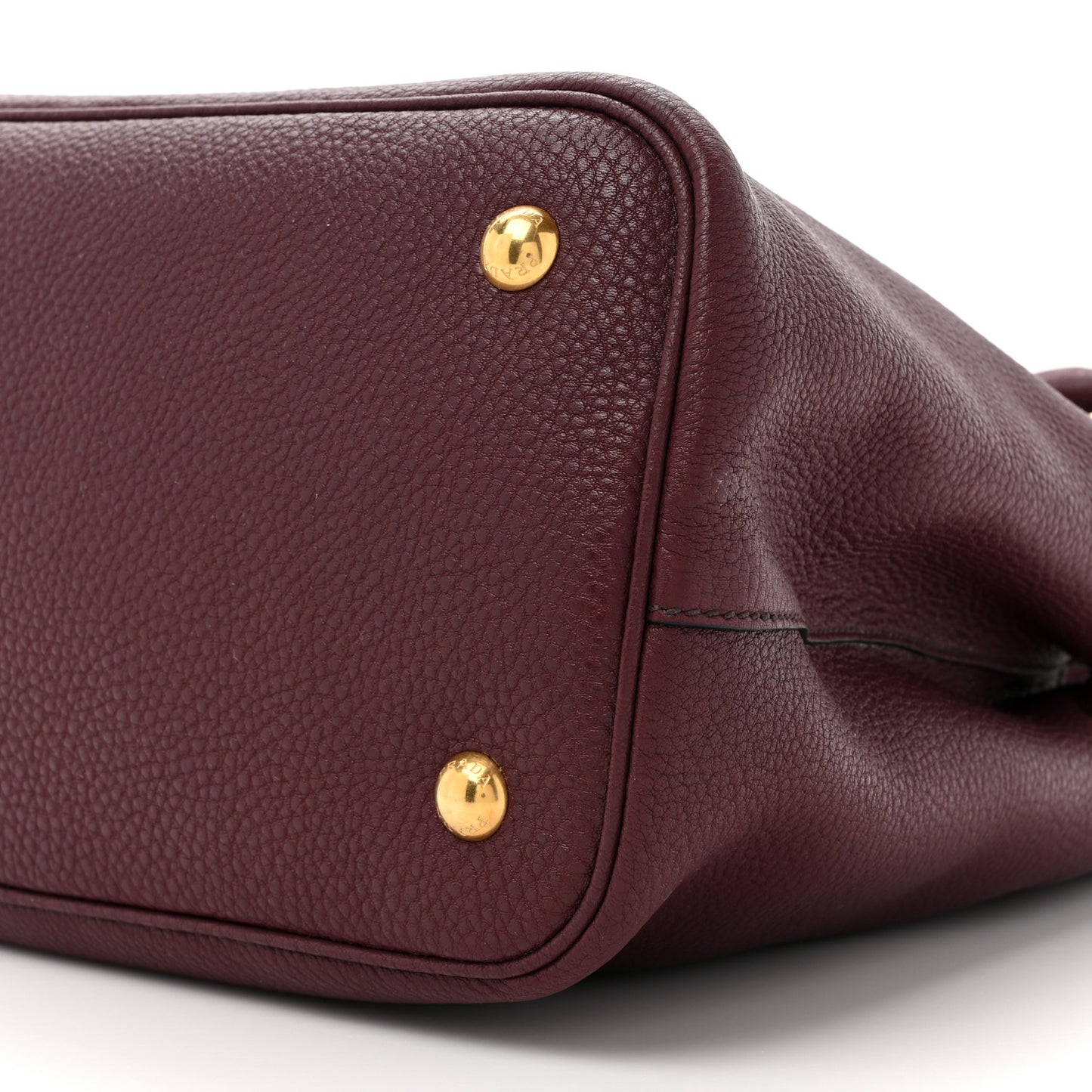 Vitello Daino Top Handle Bag Granato