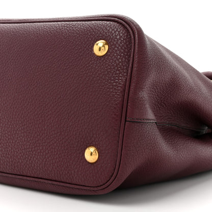 Prada Vitello Daino Top Handle Bag Granato 11 of 11