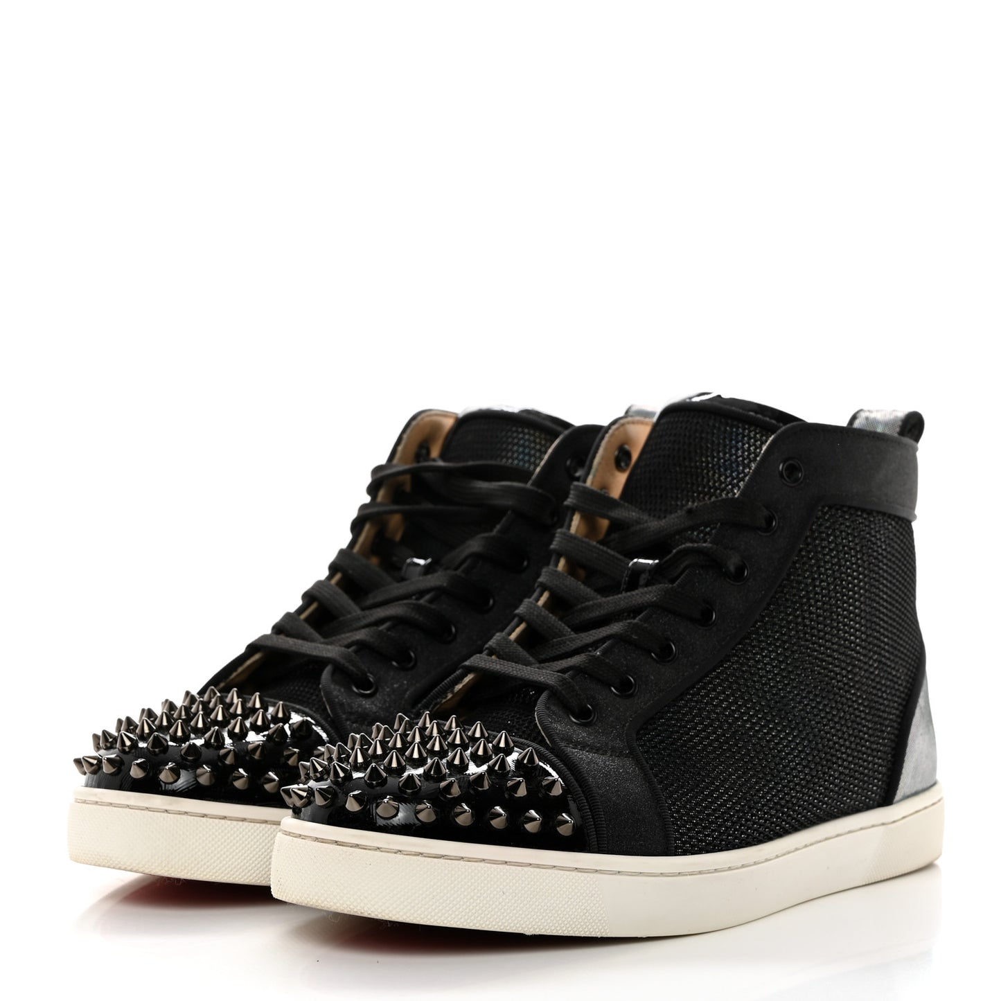 Patent Mesh Mens Lou Spikes Orlato Sneakers 41 Version Multicolor