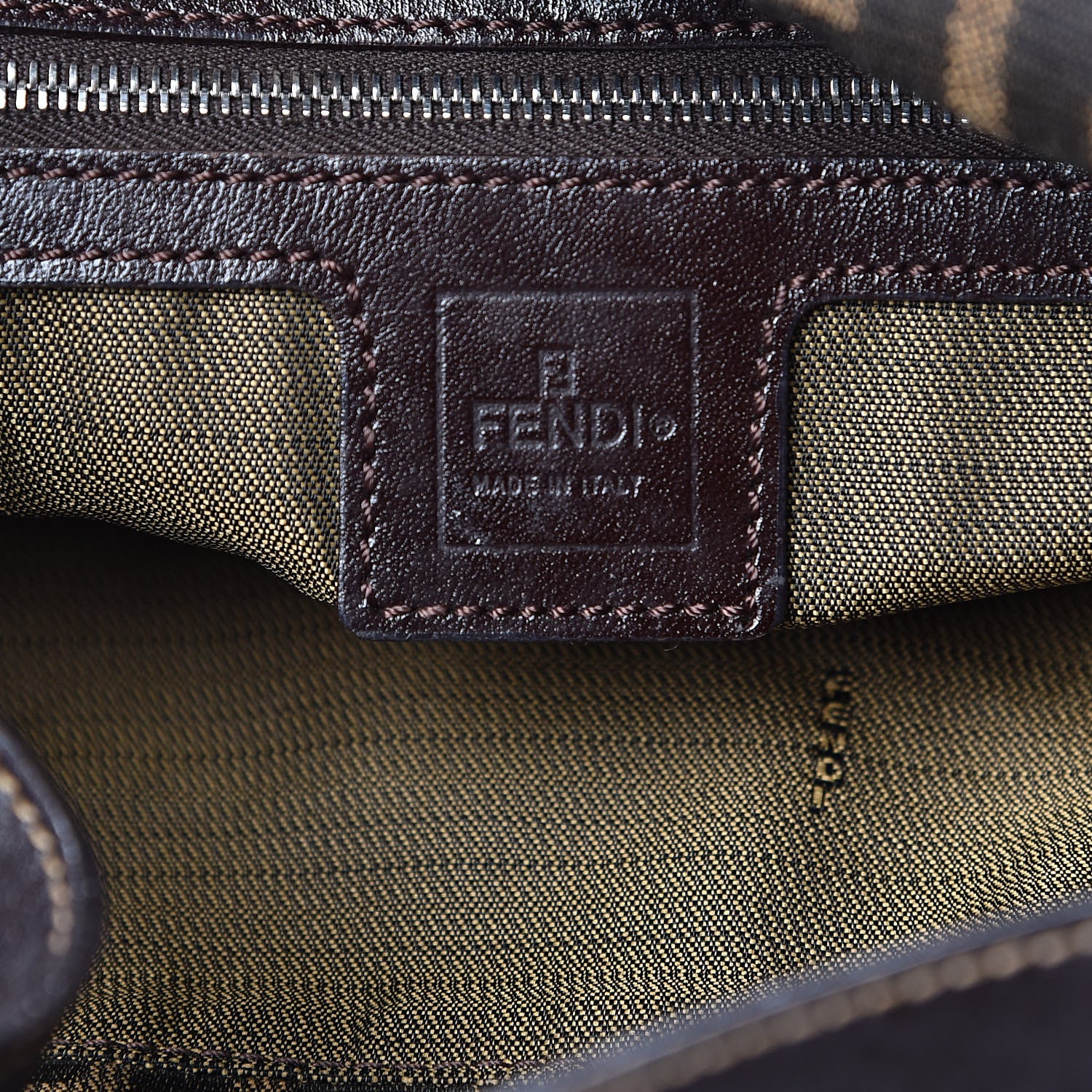 Fendi Zucca Shoulder Bag Tobacco 6 of 8