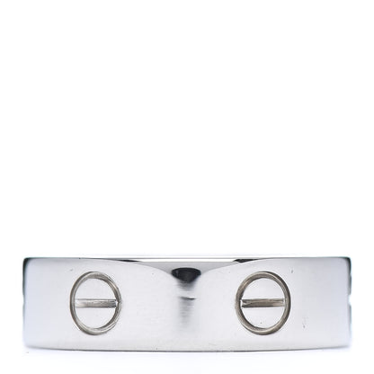 Cartier 18K White Gold 6mm LOVE Ring 59 8.75 3 of 6