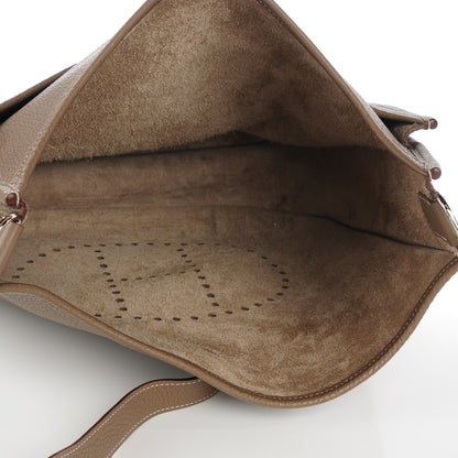 Hermes Taurillon Clemence Evelyne III GM Etoupe 5 of 11