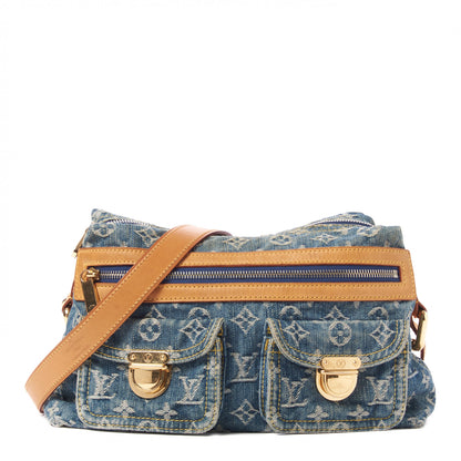 Louis Vuitton Monogram Denim Baggy PM Blue 1 of 7