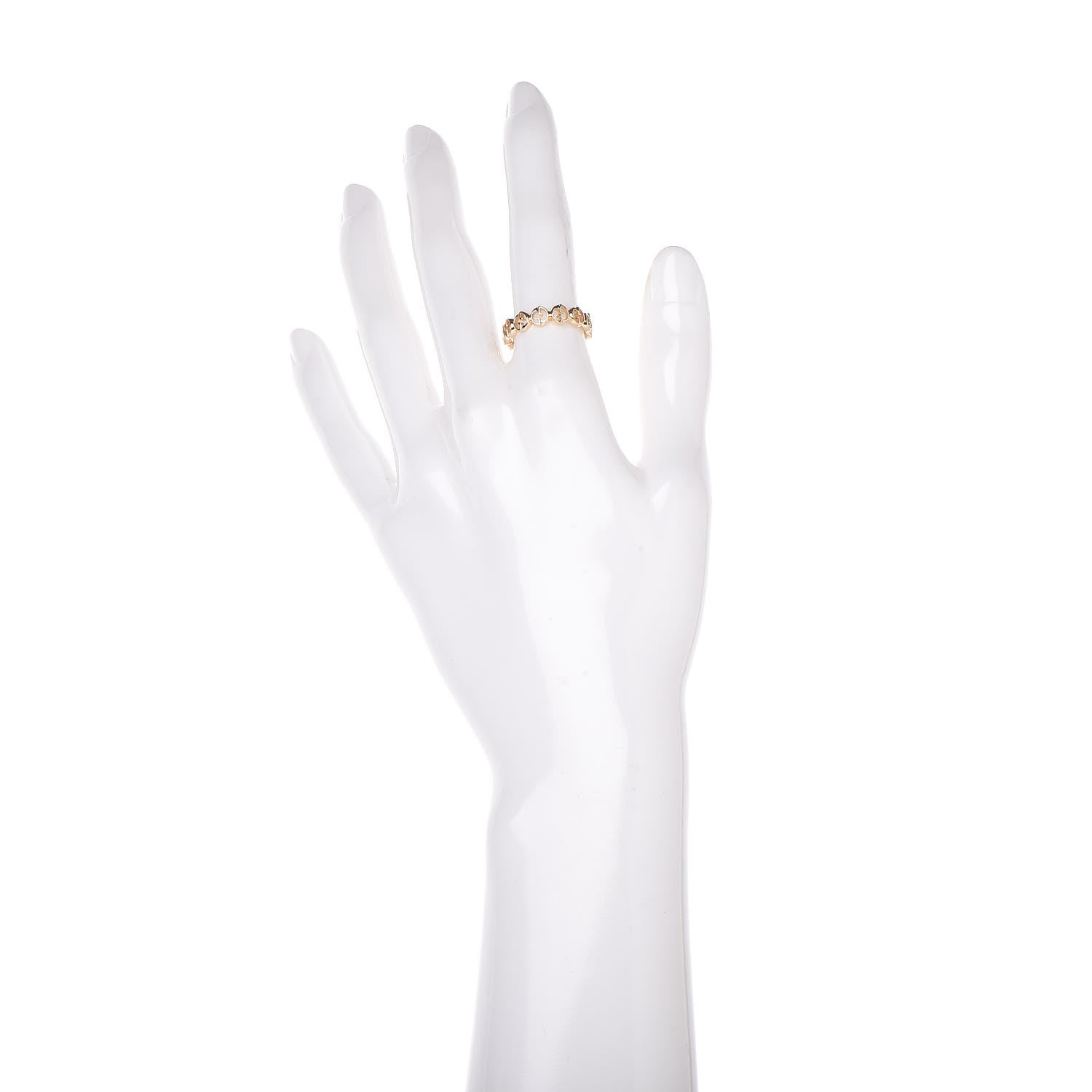 Gucci 18K Yellow Gold 1973 Band Ring 53 6.5 2 of 5