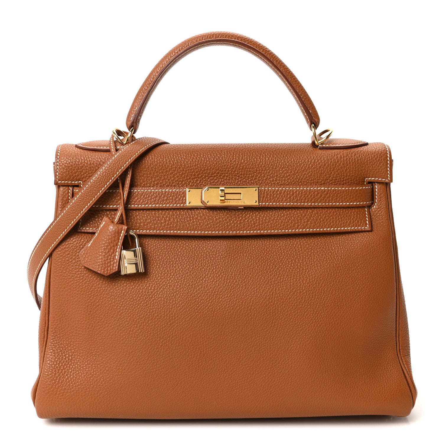 Hermes Togo Kelly Retourne 32 Gold 1 of 10