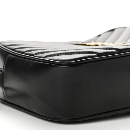 Saint Laurent Calfskin Matelasse Monogram Lou Camera Bag Black 8 of 9