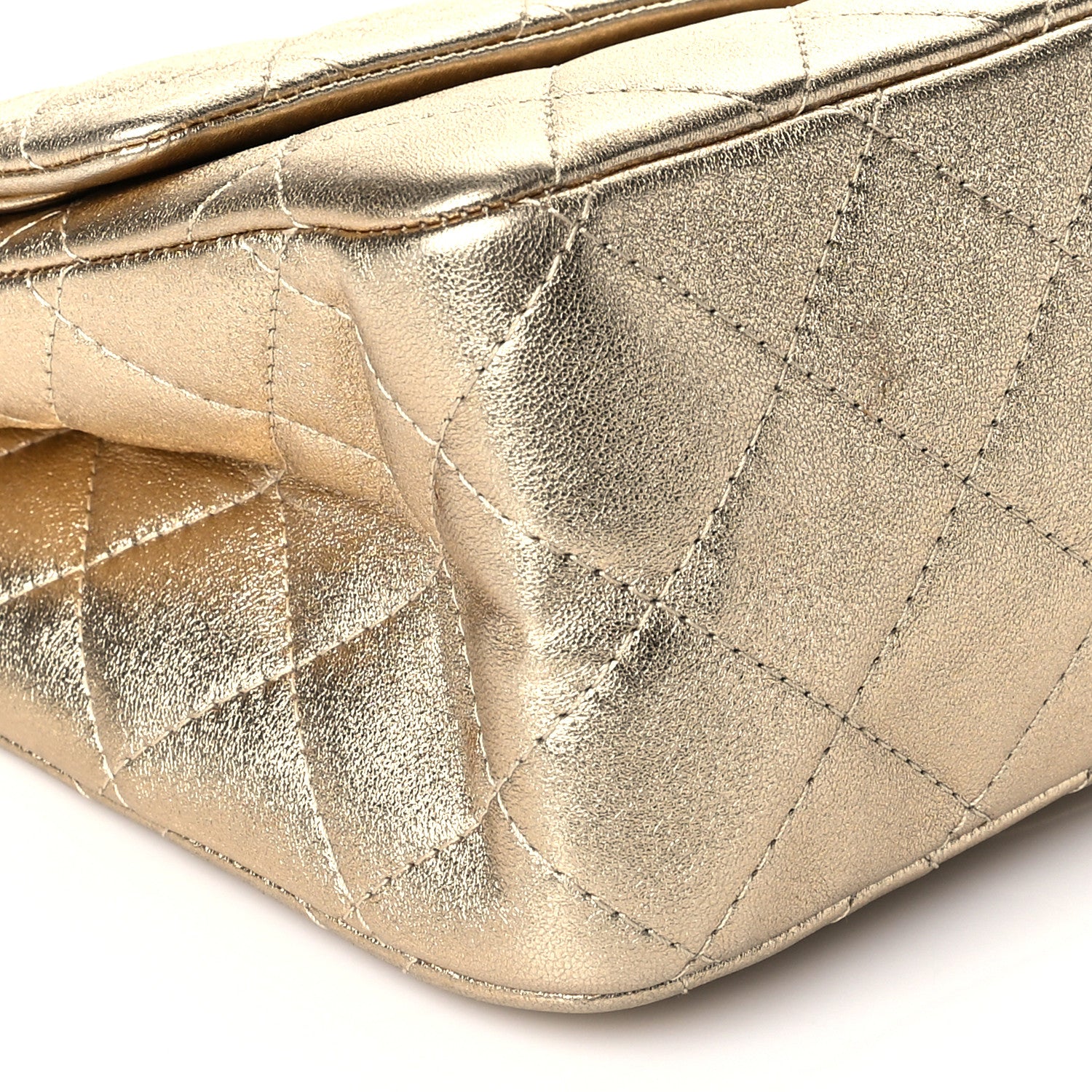 Chanel Metallic Aged Calfskin Quilted 2.55 Reissue 227 Flap Gold 5 of 10