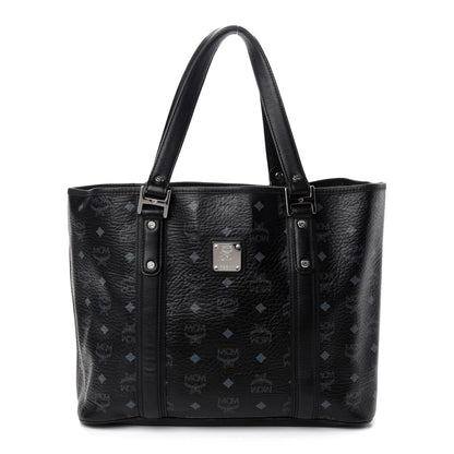 MCM Visetos Shopping Tote Black 1 of 9