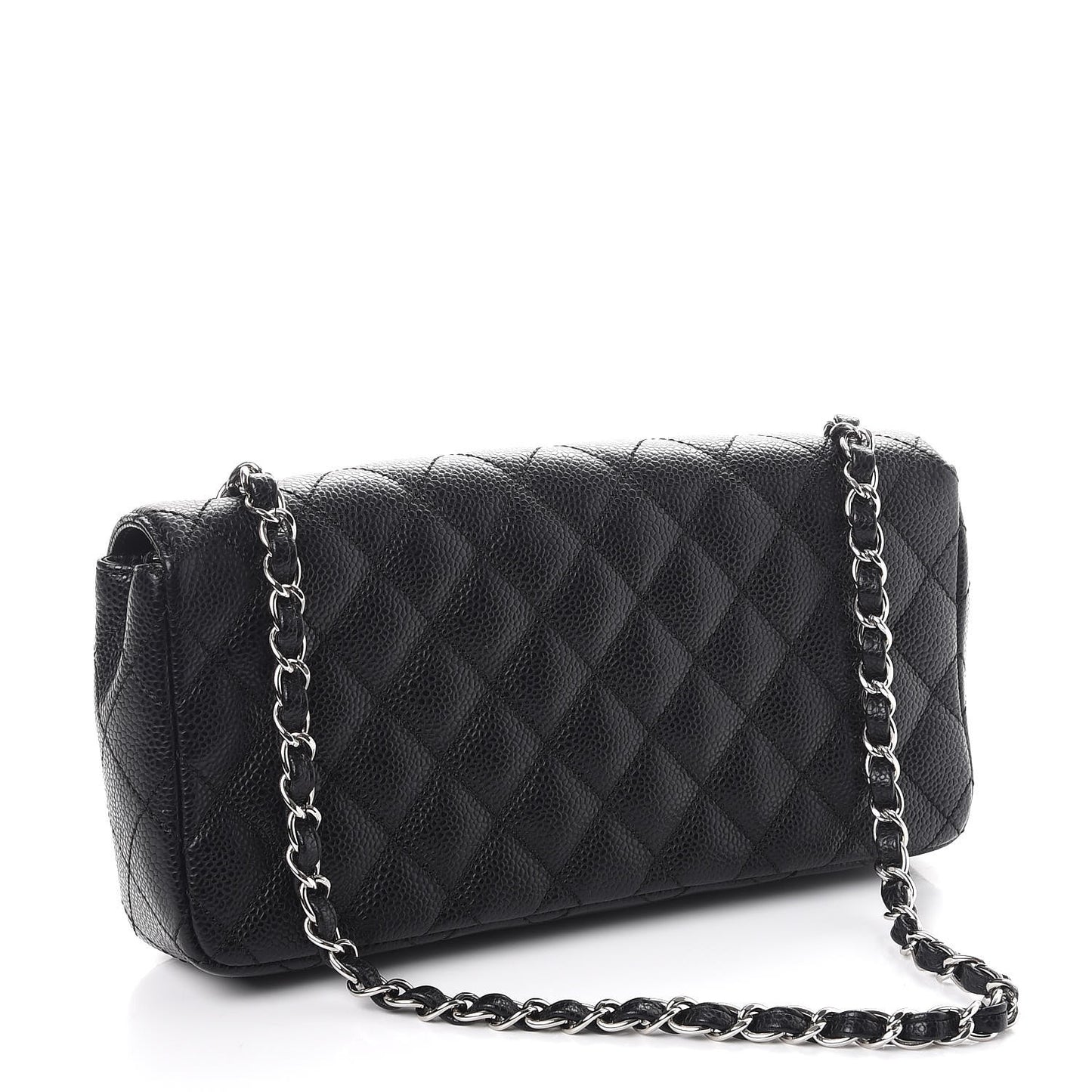 Caviar Quilted East West Flap Black