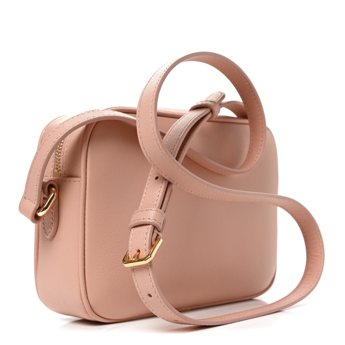 Burberry Calfskin Mega Check Small Camera Bag Dusty Pink 2 of 8