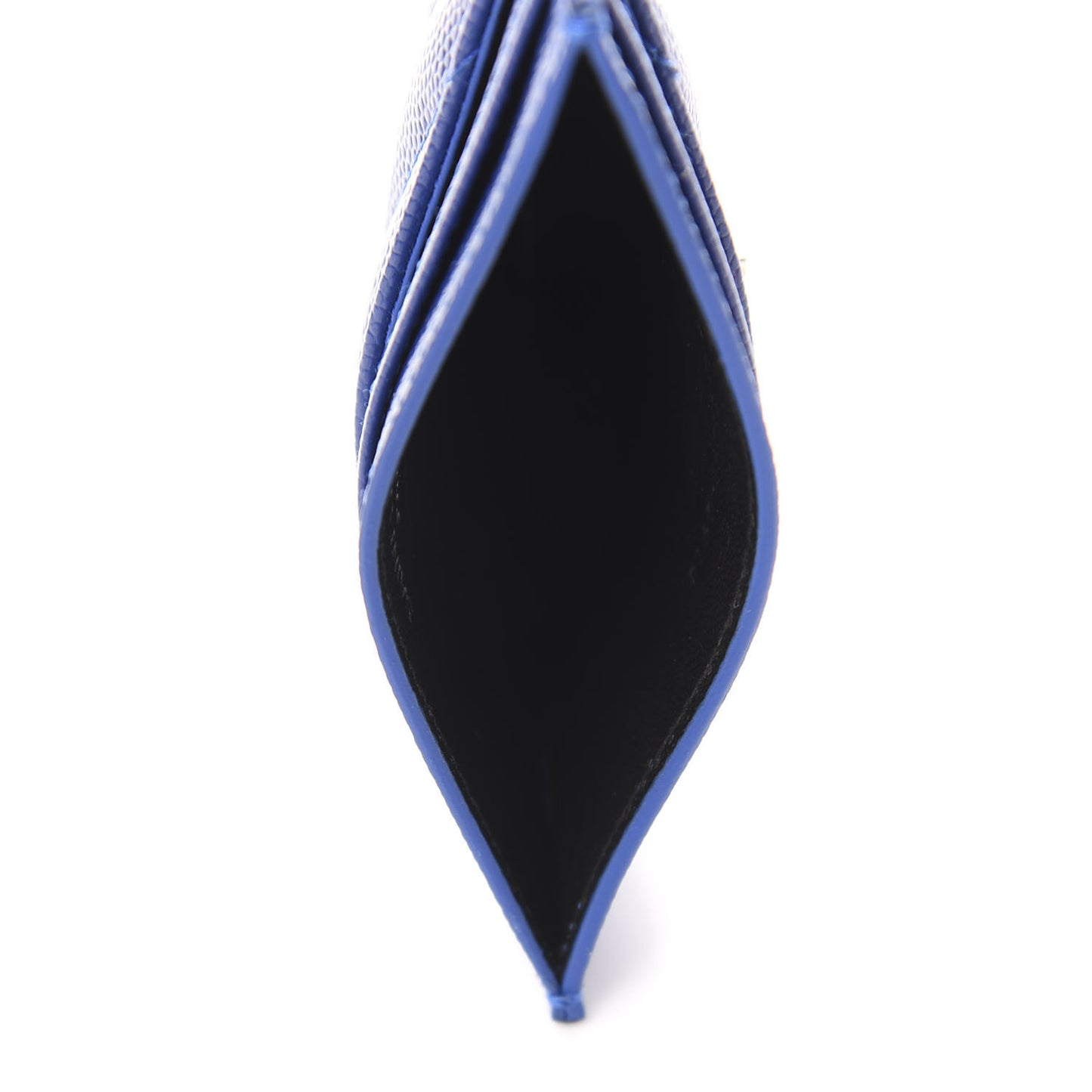 Grain De Poudre Matelasse Credit Card Case Blue Majorelle