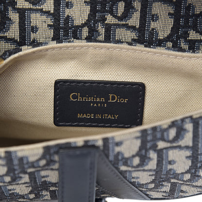 Christian Dior Oblique Mini Saddle Bag Blue 6 of 10