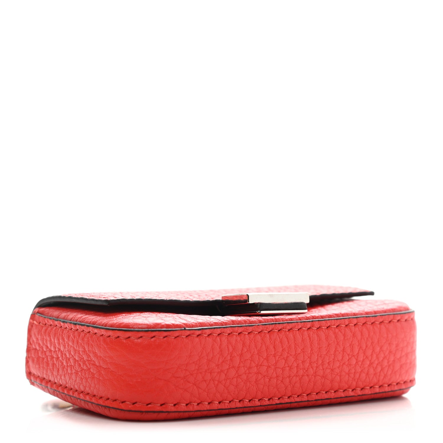 Fendi Cuoio Romano Micro Baguette Charm Papavero 3 of 9