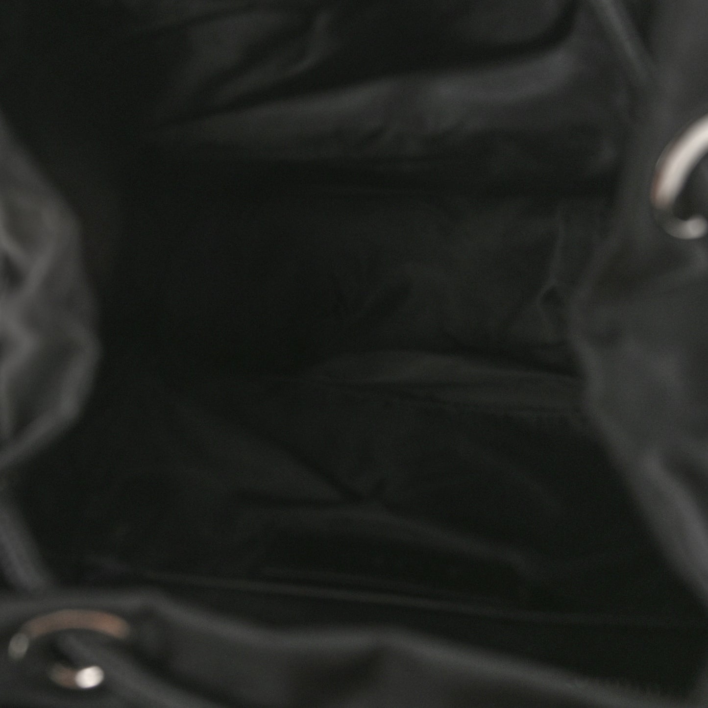 Nylon Logo Print Medium Rucksack Backpack Black