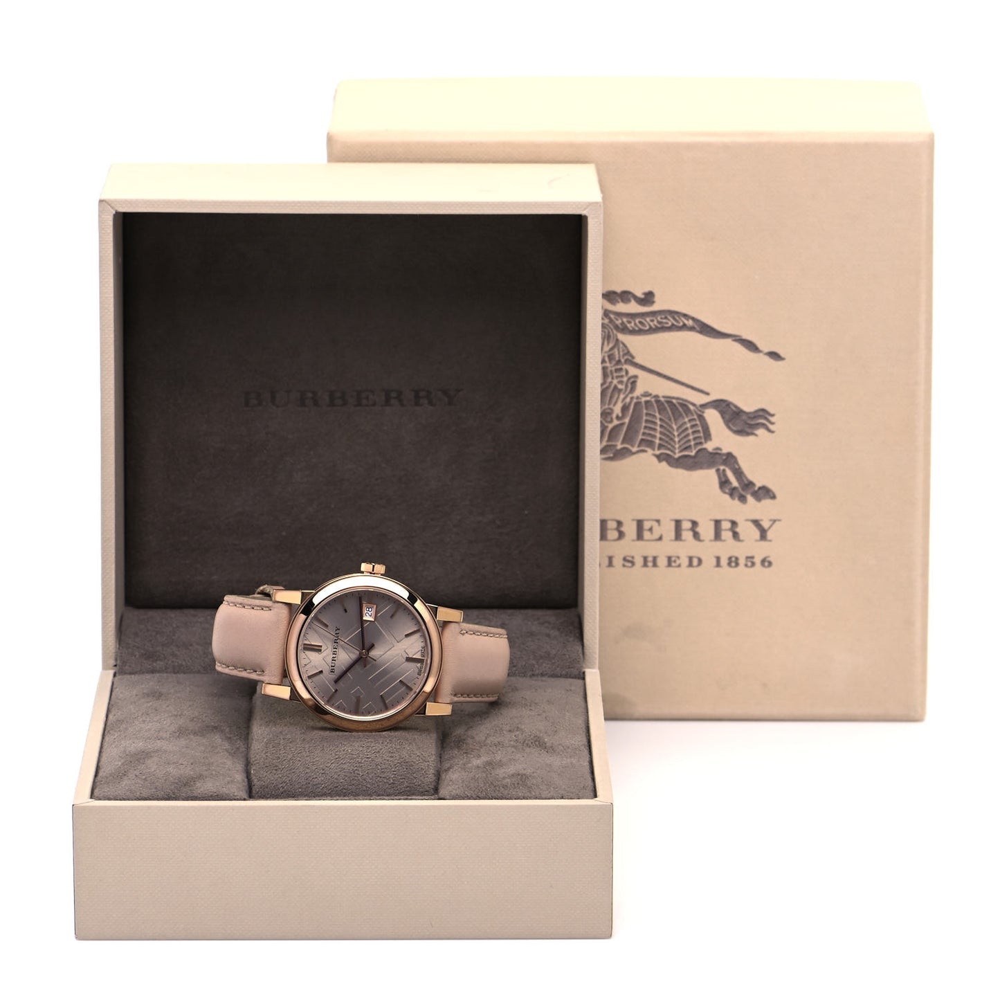 Stainless Steel Calfskin 33mm The City Quartz Watch Nude BU9109