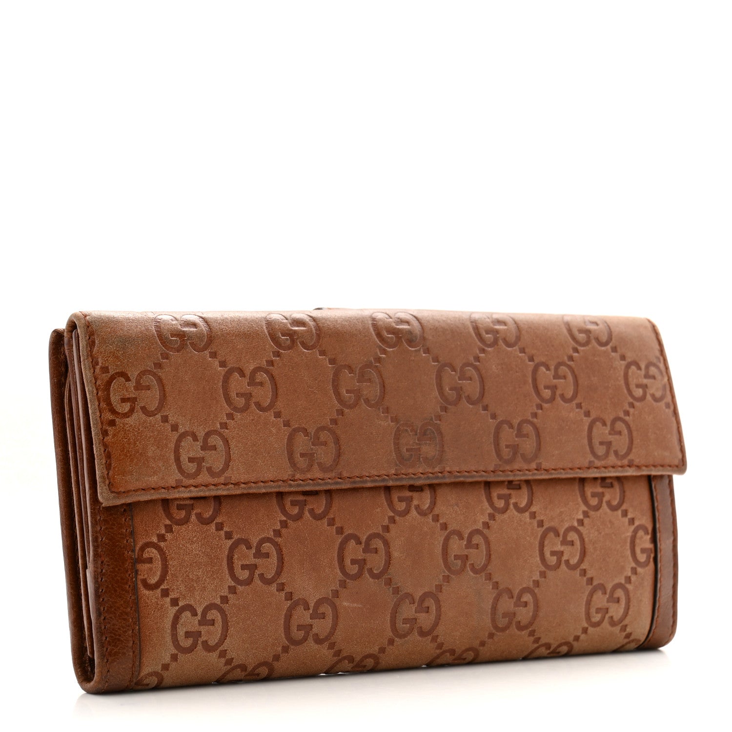 Gucci Guccissima Signoria Continental Wallet Brown 3 of 11