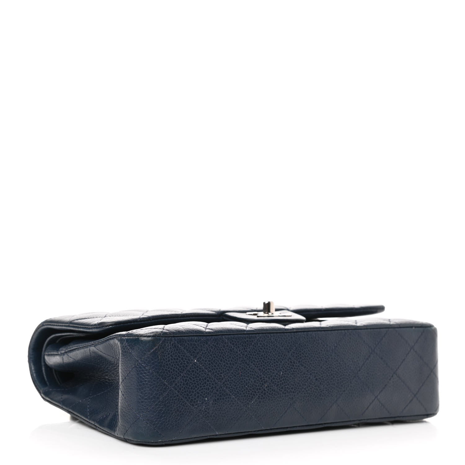 Chanel Caviar Quilted Medium Double Flap Navy 4 of 13