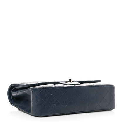 Chanel Caviar Quilted Medium Double Flap Navy 4 of 13