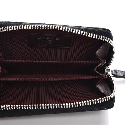 Chanel Caviar Quilted Zip Coin Purse Black 5 of 7