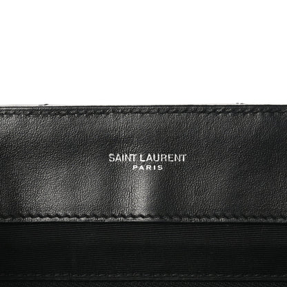 Saint Laurent Calfskin Y Quilted Monogram Large Loulou Chain Satchel Black 6 of 10
