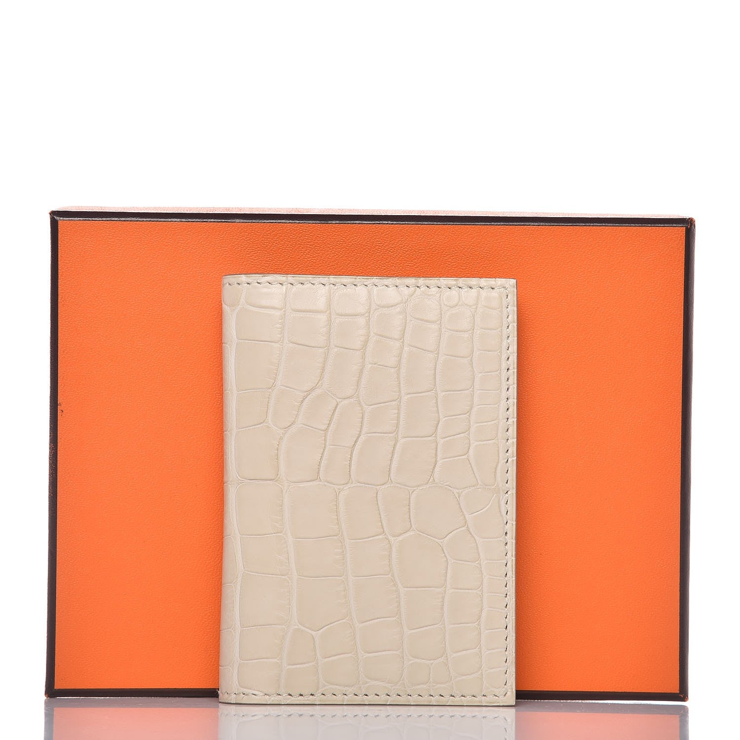 Hermes Matte Alligator MC2 Euclide Card Holder Beton 8 of 8