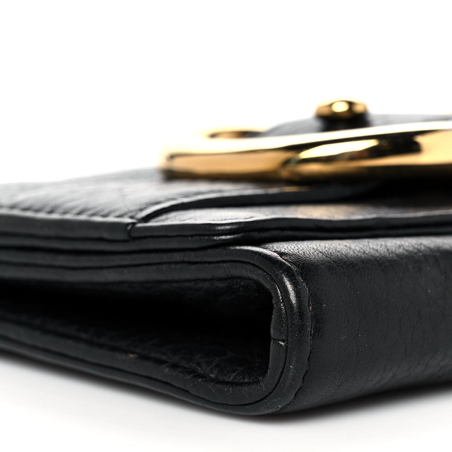 Calfskin Broadway Clutch Black