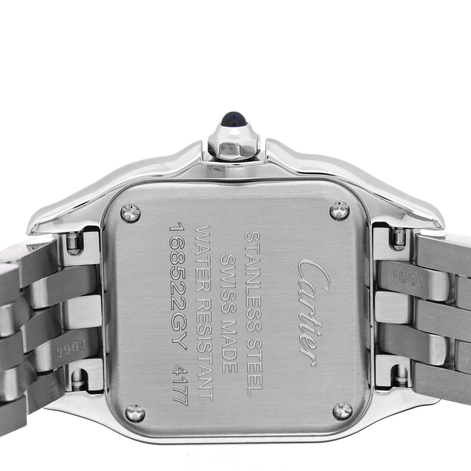 Cartier Stainless Steel Diamond 22mm Panthere Quartz Watch 4 of 5
