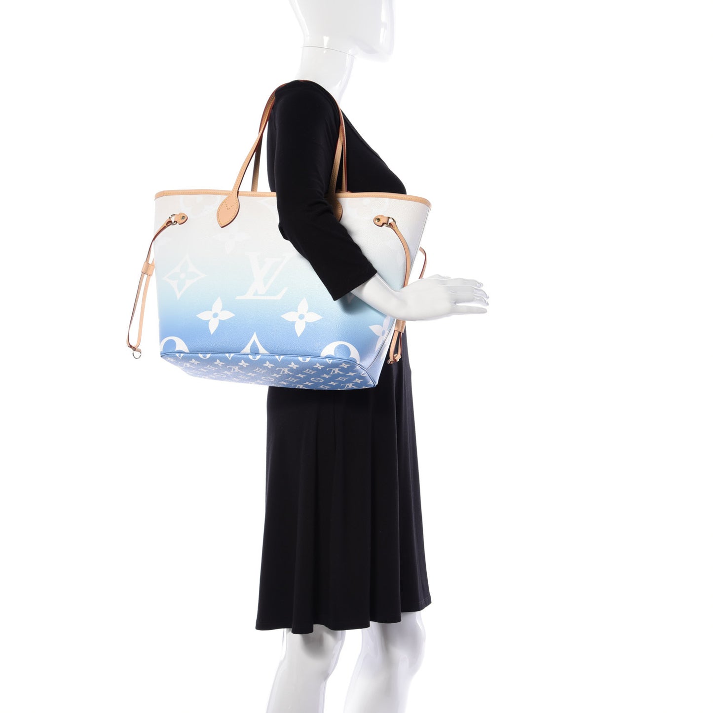 Monogram Giant By The Pool Neverfull MM Blue