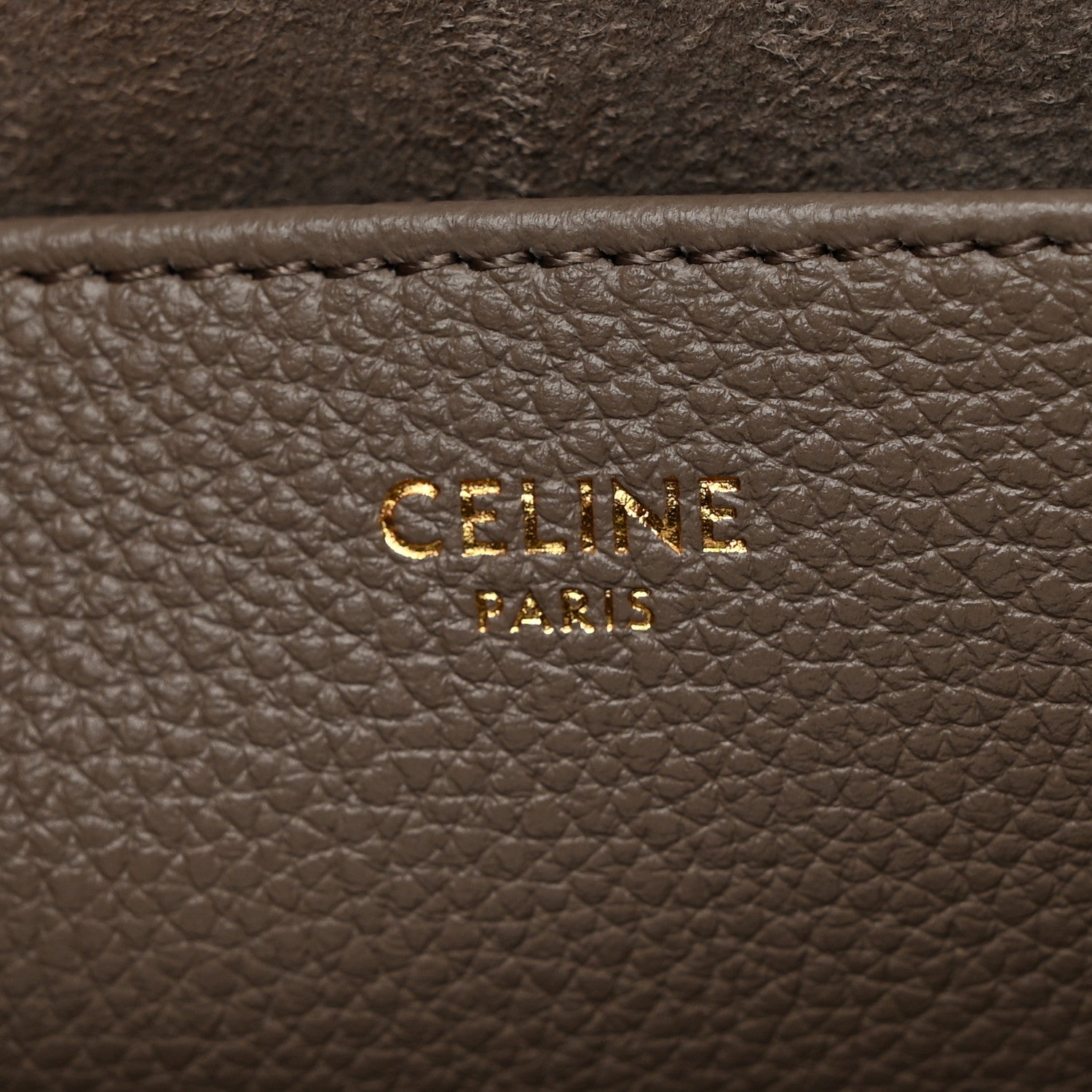 Celine Grained Calfskin Triomphe Medium Cabas Anais Pebble 6 of 11