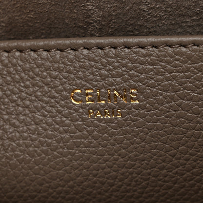 Celine Grained Calfskin Triomphe Medium Cabas Anais Pebble 6 of 11
