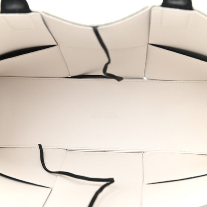 Bottega Veneta Nappa Maxi Intrecciato Medium Arco Tote Black White 6 of 9