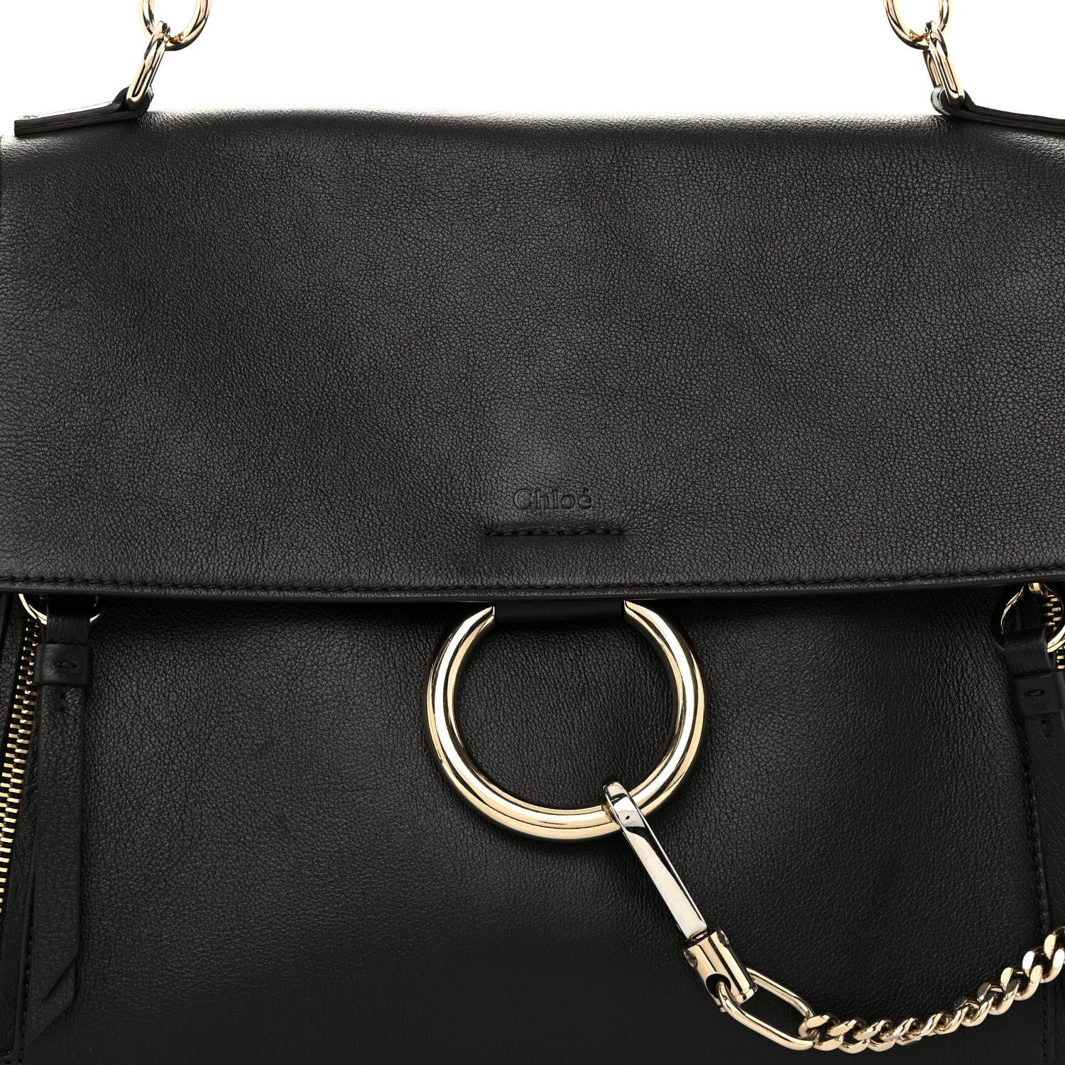 Chloe Calfskin Small Faye Day Shoulder Bag Black 8 of 10