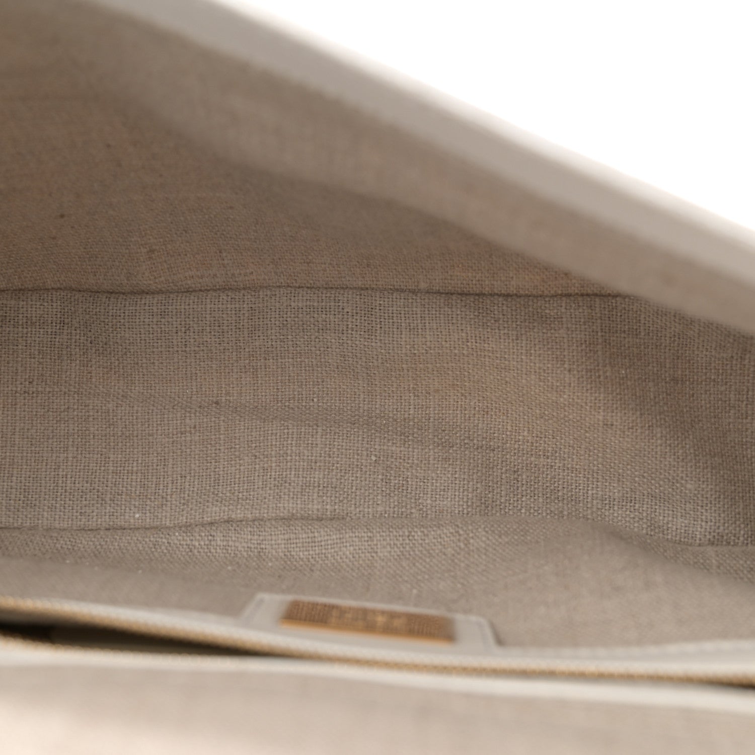 Fendi Linen Canvas Vitello King Painting Baguette With Marker Kit White 6 of 16